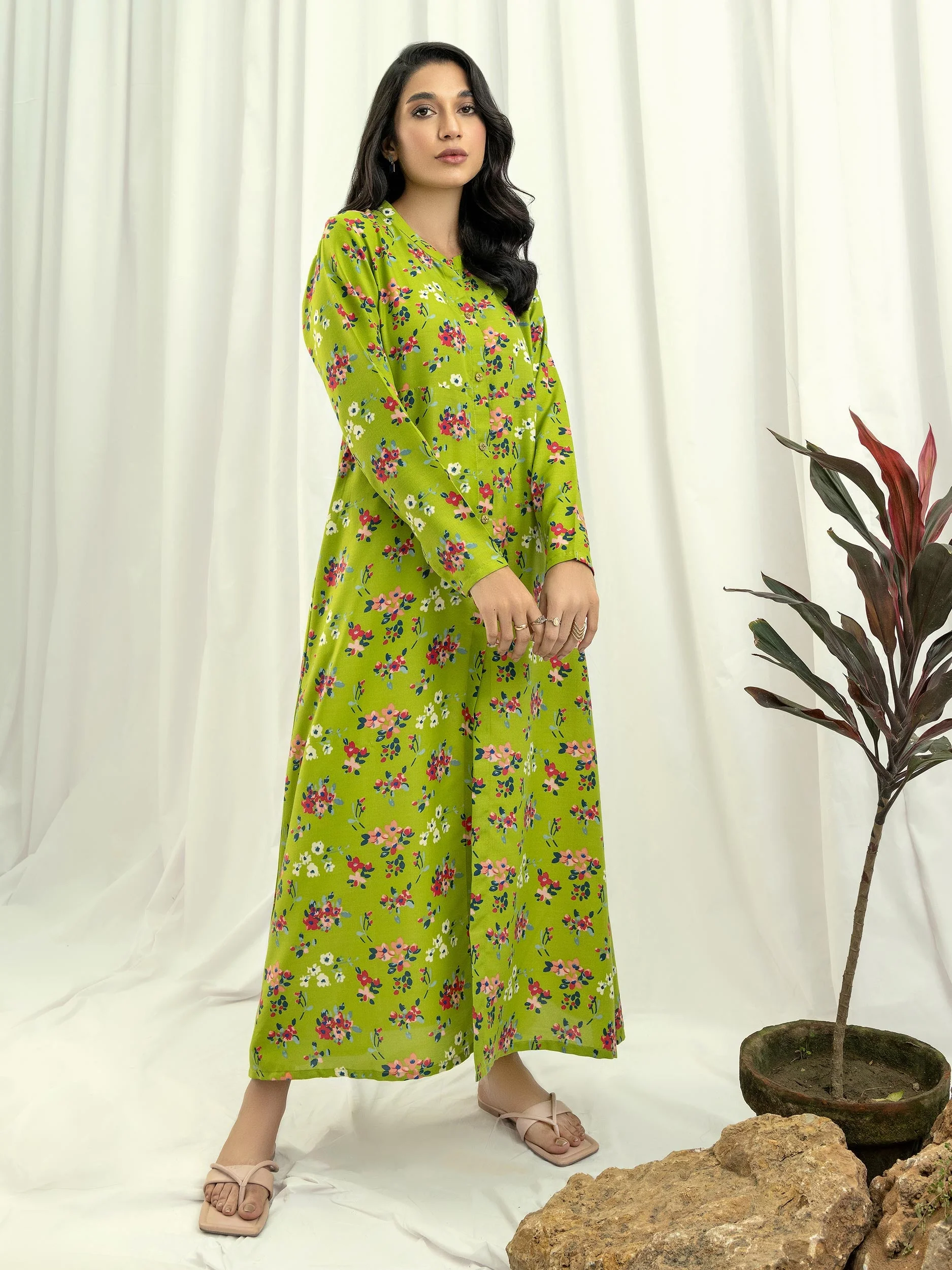 Cambric Shirt-Printed (Unstitched) - Image 2