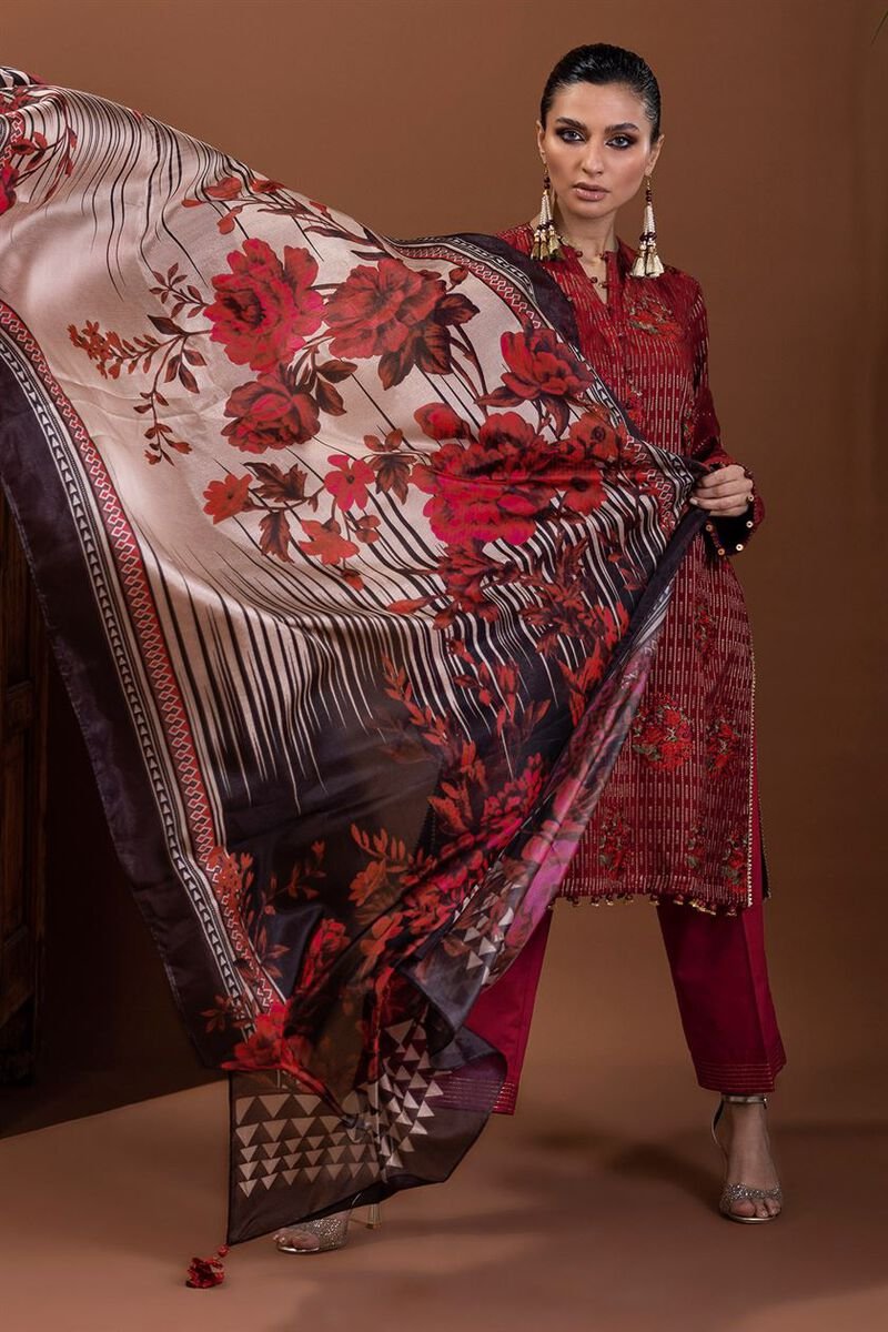 Cotton Zari Jacquard Embroidered - Image 3