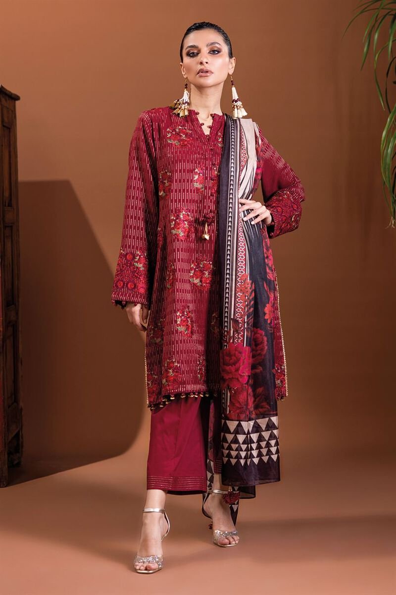 Cotton Zari Jacquard Embroidered