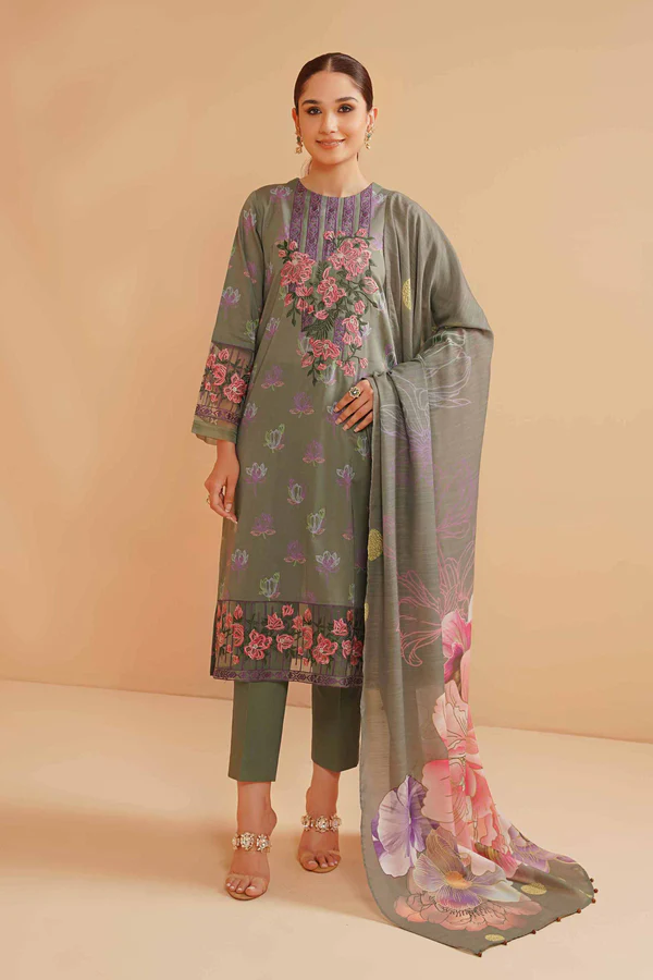 2 Piece - Printed Embroidered Suit - 42301458