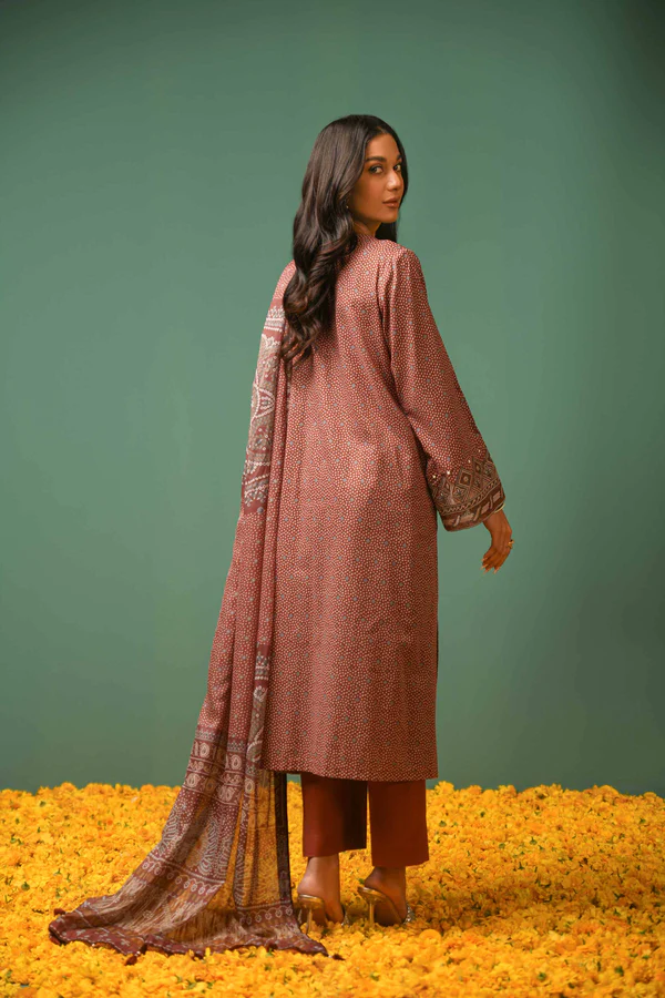 2 Piece - Printed Embroidered Suit - 42301566 - Image 5