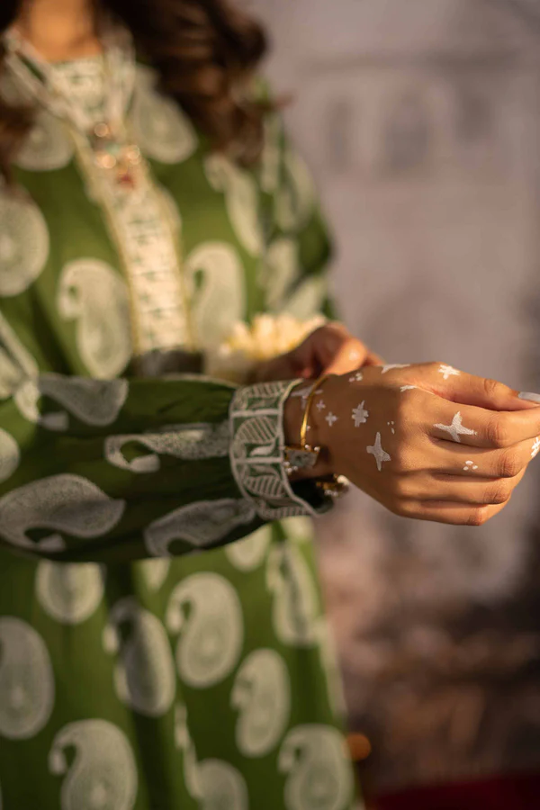 2 Piece - Printed Embroidered Suit - 42301221 - Image 4