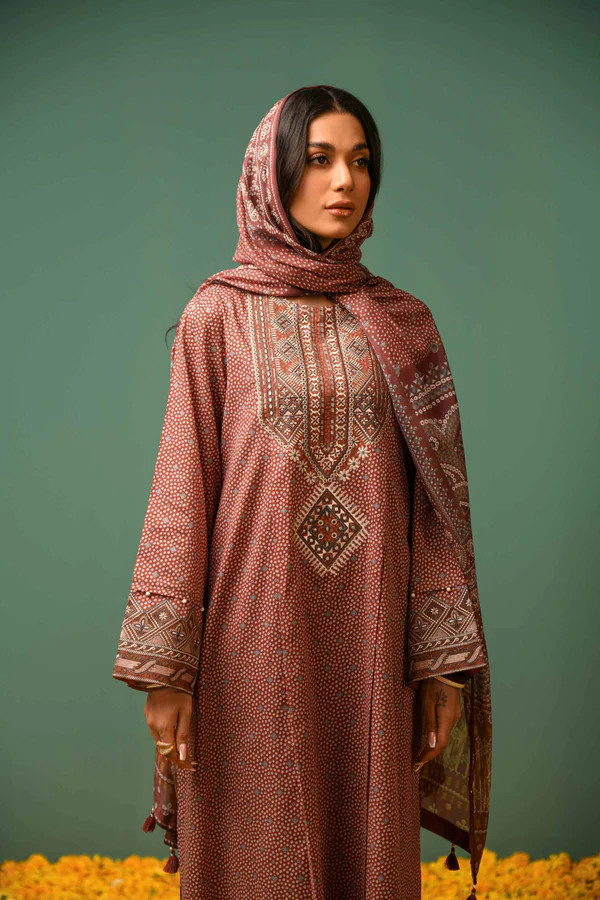 2 Piece - Printed Embroidered Suit - 42301566 - Image 2