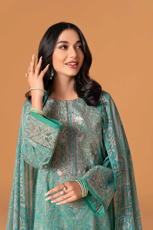 2 Piece - Printed Embroidered Suit - 42301571 - Image 5