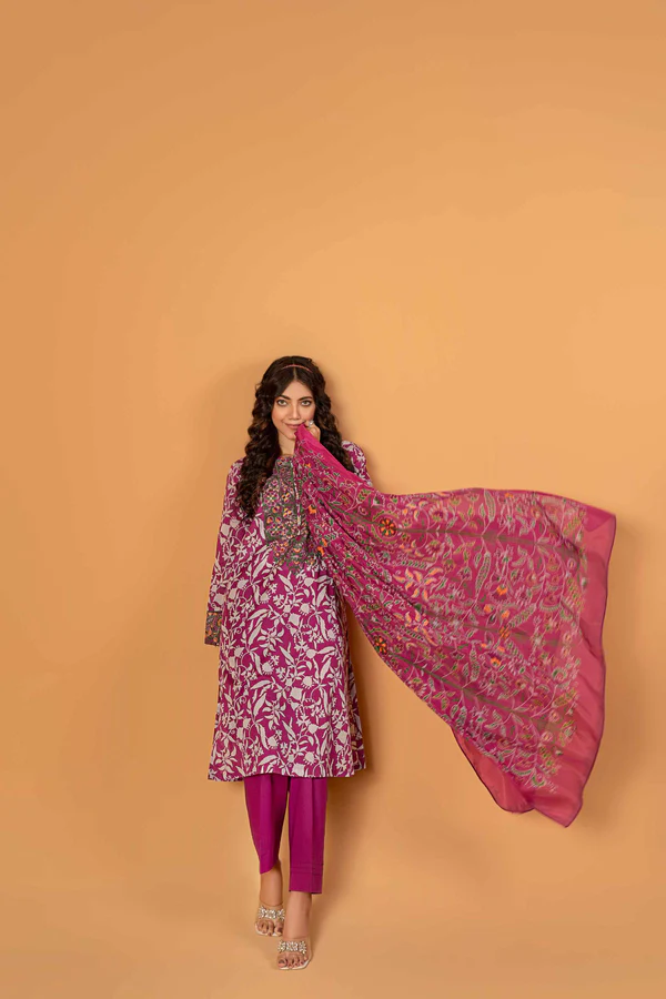 2 Piece - Printed Embroidered Suit - 42301568 - Image 4