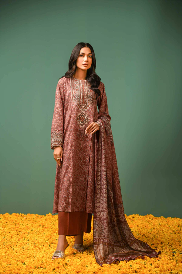 2 Piece - Printed Embroidered Suit - 42301566 - Image 4
