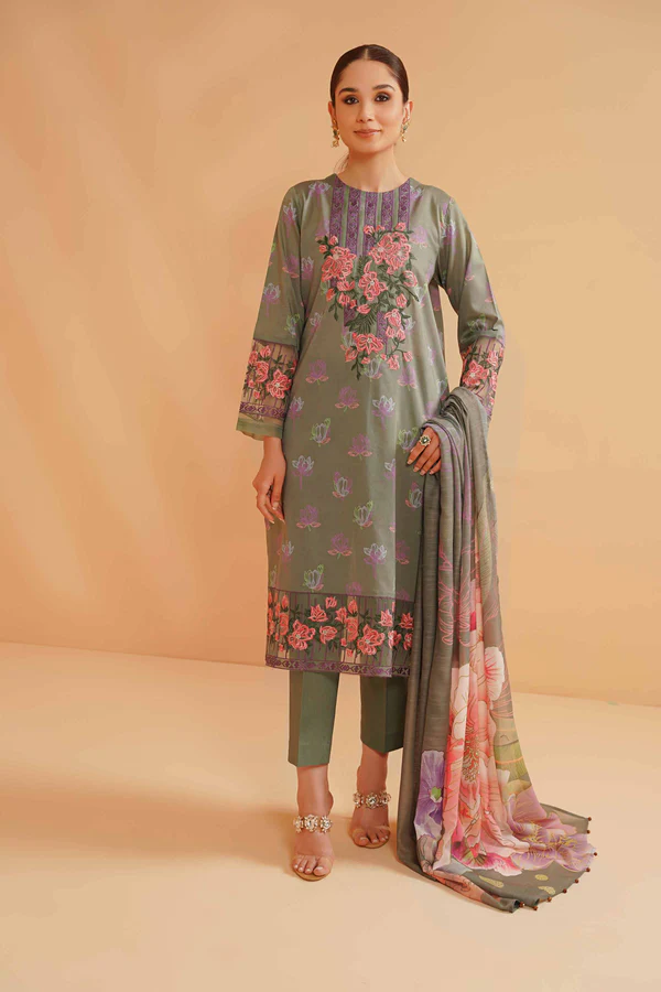 2 Piece - Printed Embroidered Suit - 42301458 - Image 4