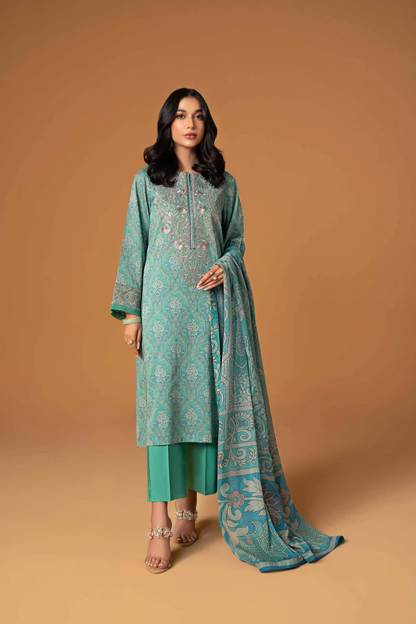 2 Piece - Printed Embroidered Suit - 42301571 - Image 3