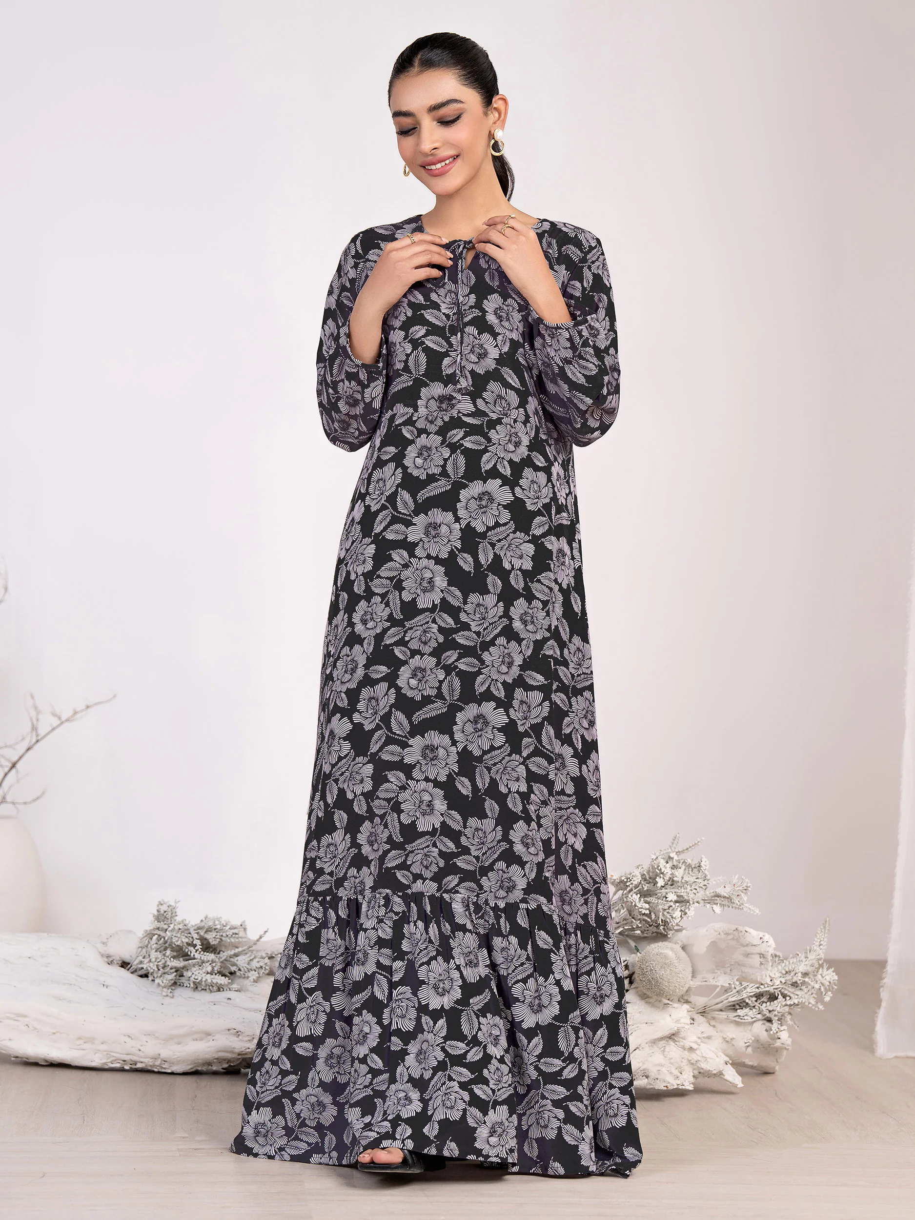 Cambric Shirt-Printed(Unstitched) - Image 6