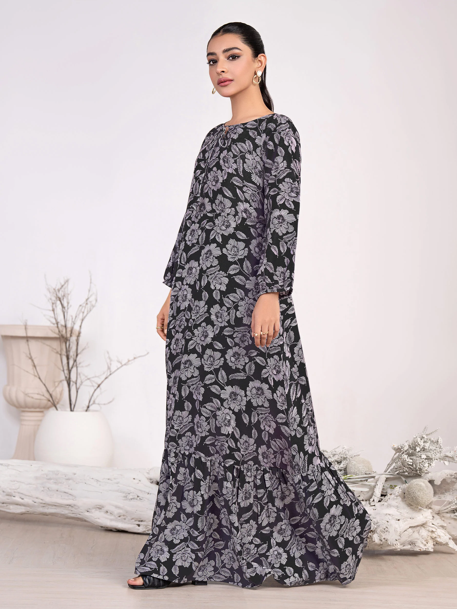 Cambric Shirt-Printed(Unstitched) - Image 5