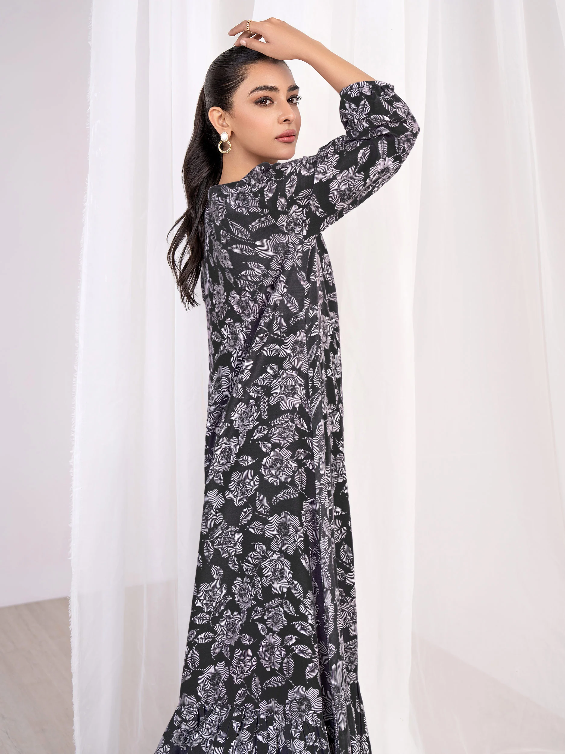 Cambric Shirt-Printed(Unstitched) - Image 4