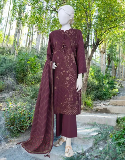 VIOLET CAMBRIC UNSTITCHED 2PC JJLS-W-JW2-23-7047
